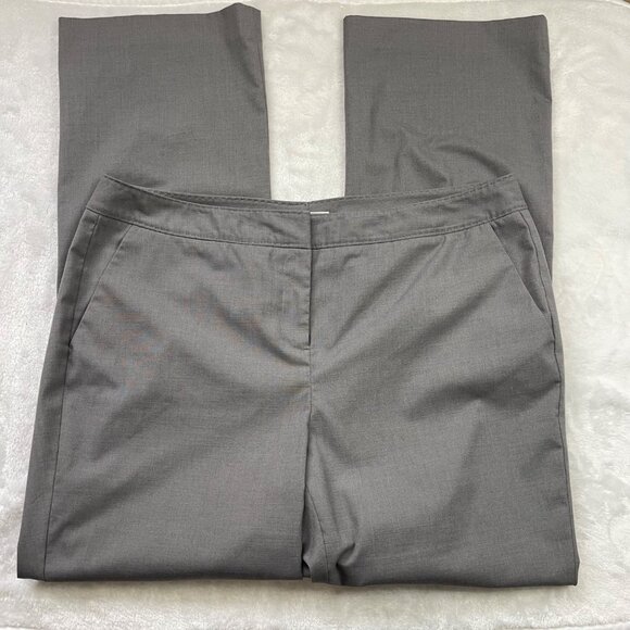 Halogen Taylor Fit Gray Trousers Dress Pants Women's 14W Professional Pockets - Picture 10 of 10